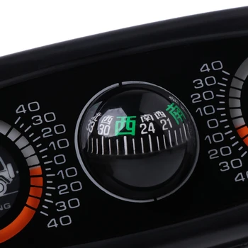 

3 In 1 Car Compass Inclinometer Angle Slope Level Meter Finder Gradient Balancer