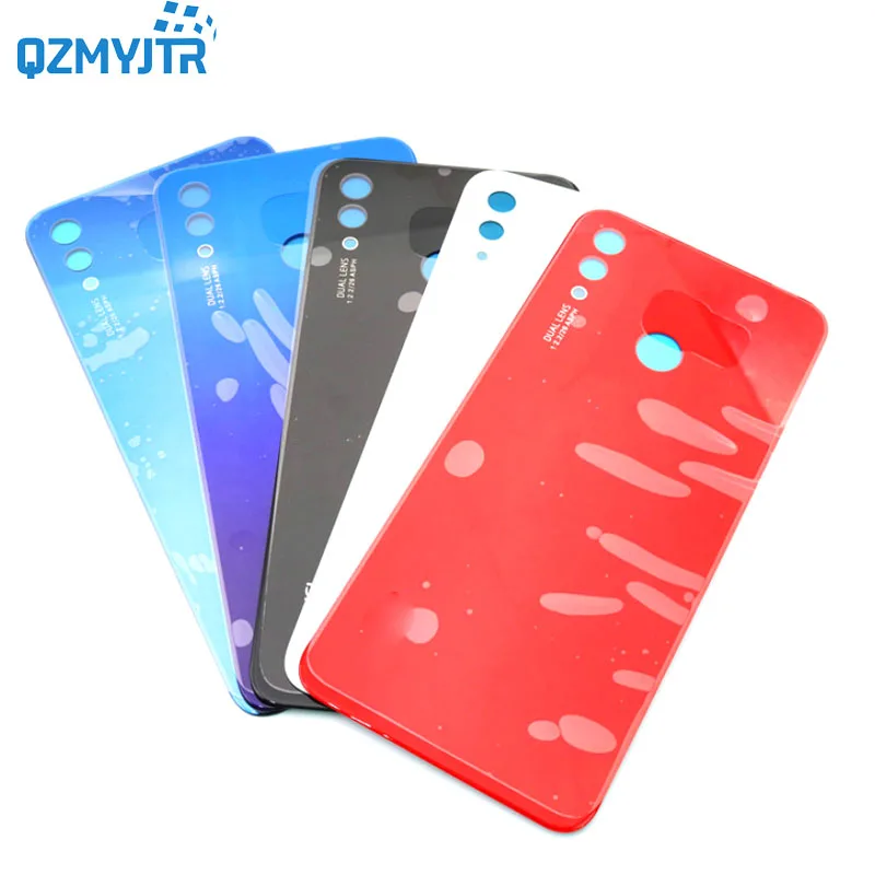 Оригинальная Замена для huawei nova 3i/p smart plus+ Задняя стеклянная задняя крышка корпуса чехол крышка батареи задняя дверь Глянцевая INE-LX1 L21 - Цвет: white