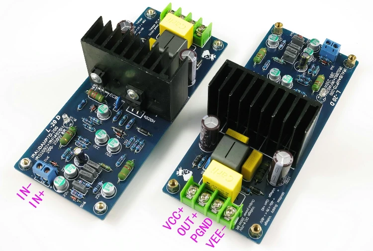 2 канальный стерео L20D IRAUDAMP7 IRS2092 цифровой усилитель мощности 250 Вт готовая