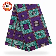 SISI африканская Анкара ткань Новое поступление Высококачественная африканская восковая ткань с принтом африканская ткань хлопок для платья 6 ярдов