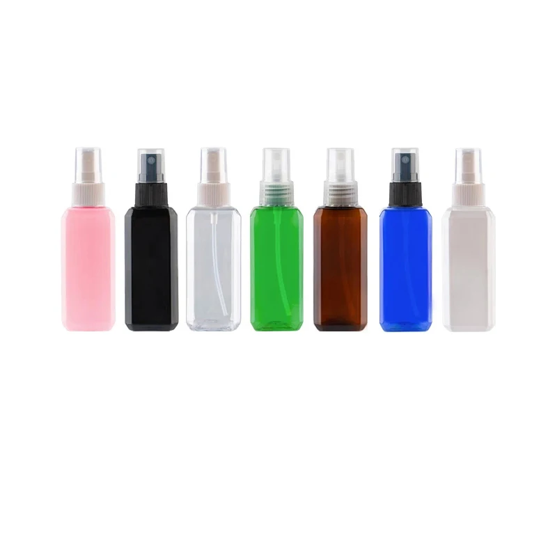 

100pcs 50ml Plastic Perfume Spray Bottle Refillable Mist Sprayer Bottle Promotion Sample Atomizer Empty Perfume Test Vials