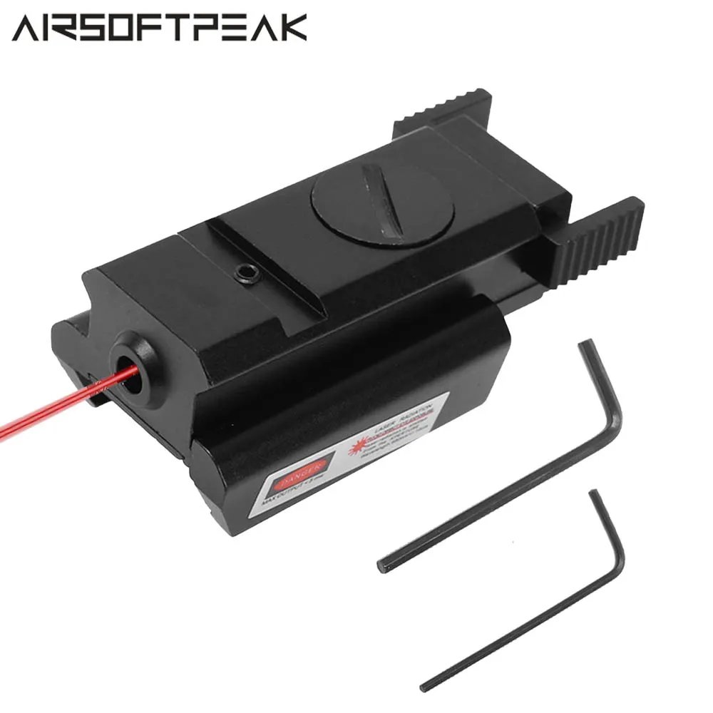Tactical Red Laser Sight Scope with 20mm Picatinny Weaver Hunting Rail For Rifle Pistol Handgun Gun Dot | Спорт и развлечения