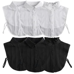 Women Formal Stand Fake Collars for Mens Lapel Shirt Detachable White Summer Autumn False Collars Fake Female Collar Decorative
