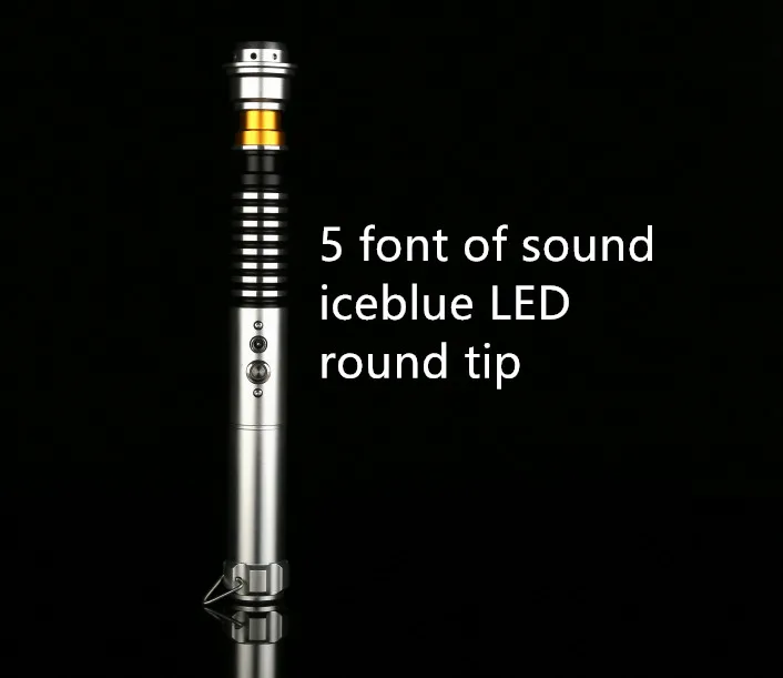 Металлический световой меч Yanqing 3 для светового меча, A2 cyanrain, Luke Skywalker Lightsabe of Star the Wars - Цвет: iceblueled roundtip