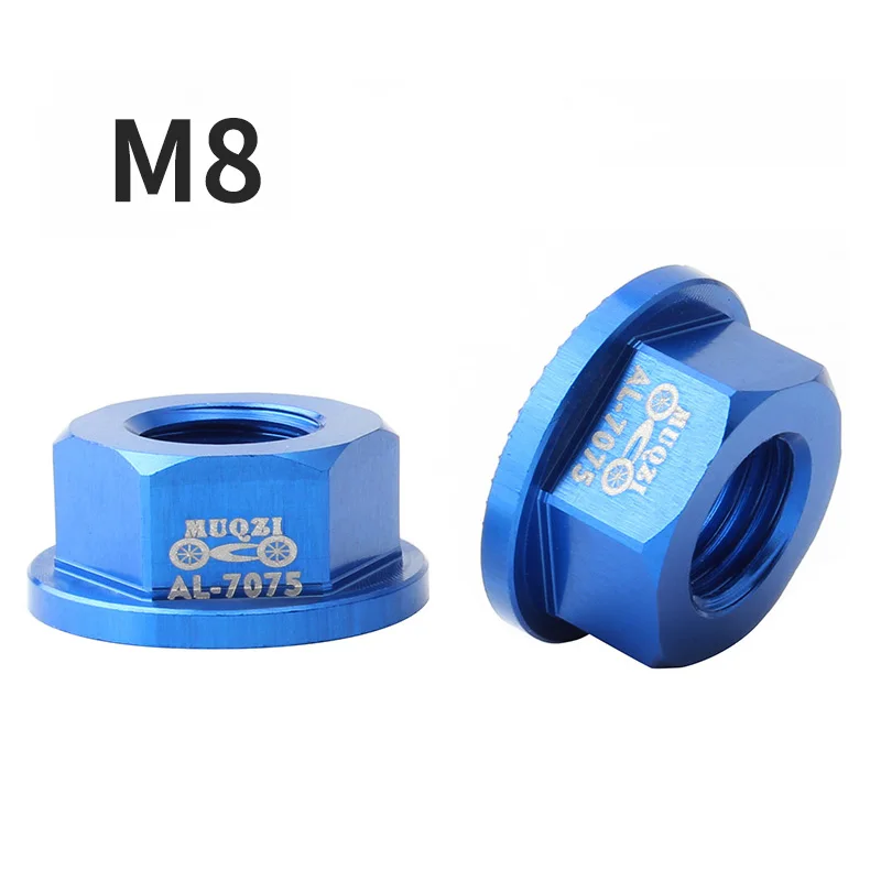 Ensemble De 2 écrous De Moyeu Arrière M8 Pour Vélo Enfant - Alliage D'aluminium Léger Et Coloré - 4
