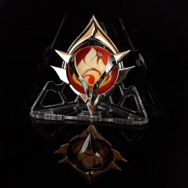 Genshin Impact Trinket Mondstadt Liyue Harbor Vision Of God Keychains Anime Accessories Bag Pendant Key Rings High Quality zd pyro