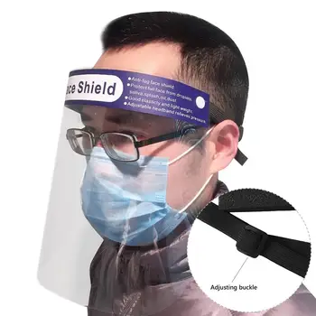 

5Pcs Adjustable Dust-proof Anti Droplet Full Face Shield Mask Protective Visor Safety Protection Stop The Flying Spit
