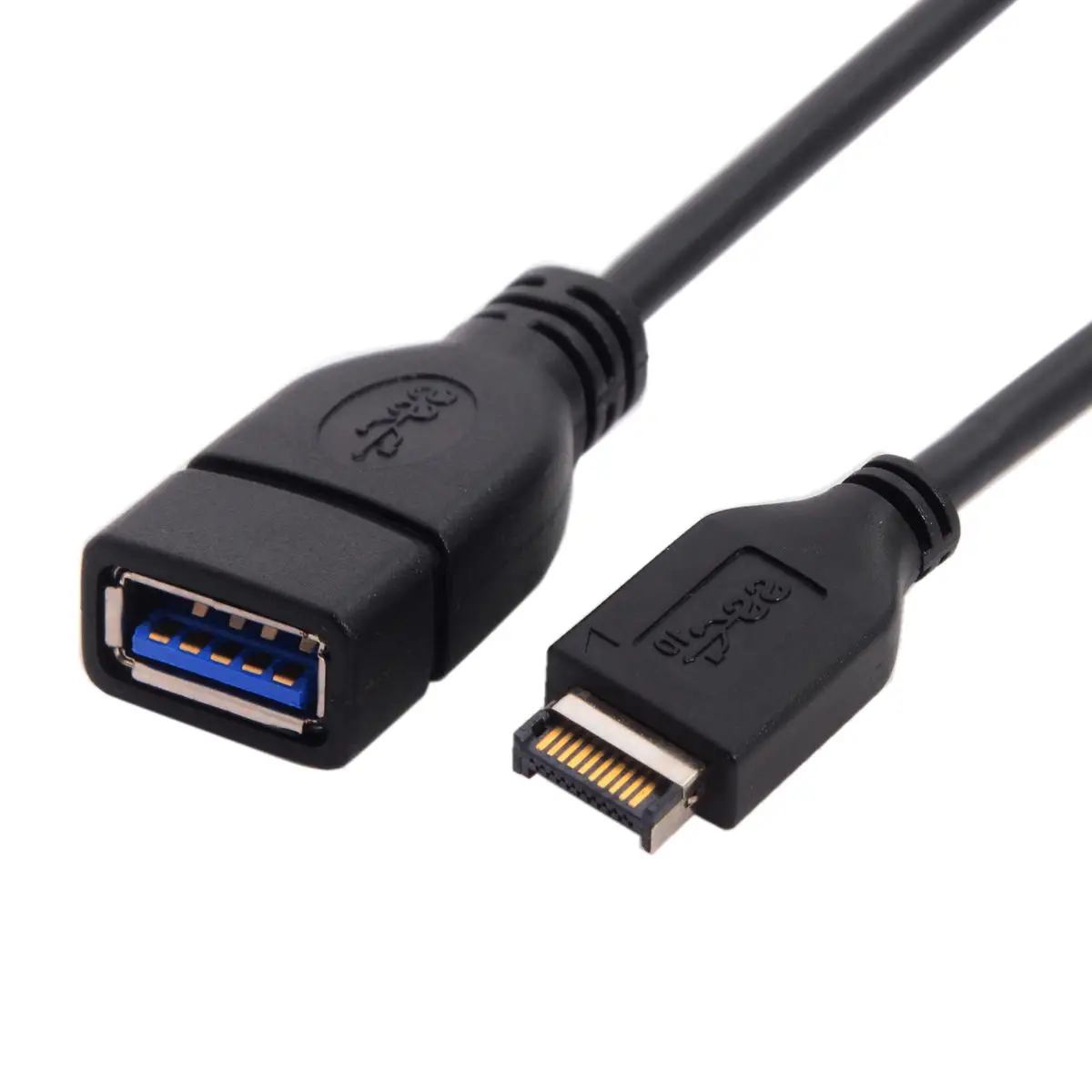 USB 3,0 type-A Female to USB 3,1 удлинитель передней панели 20 см