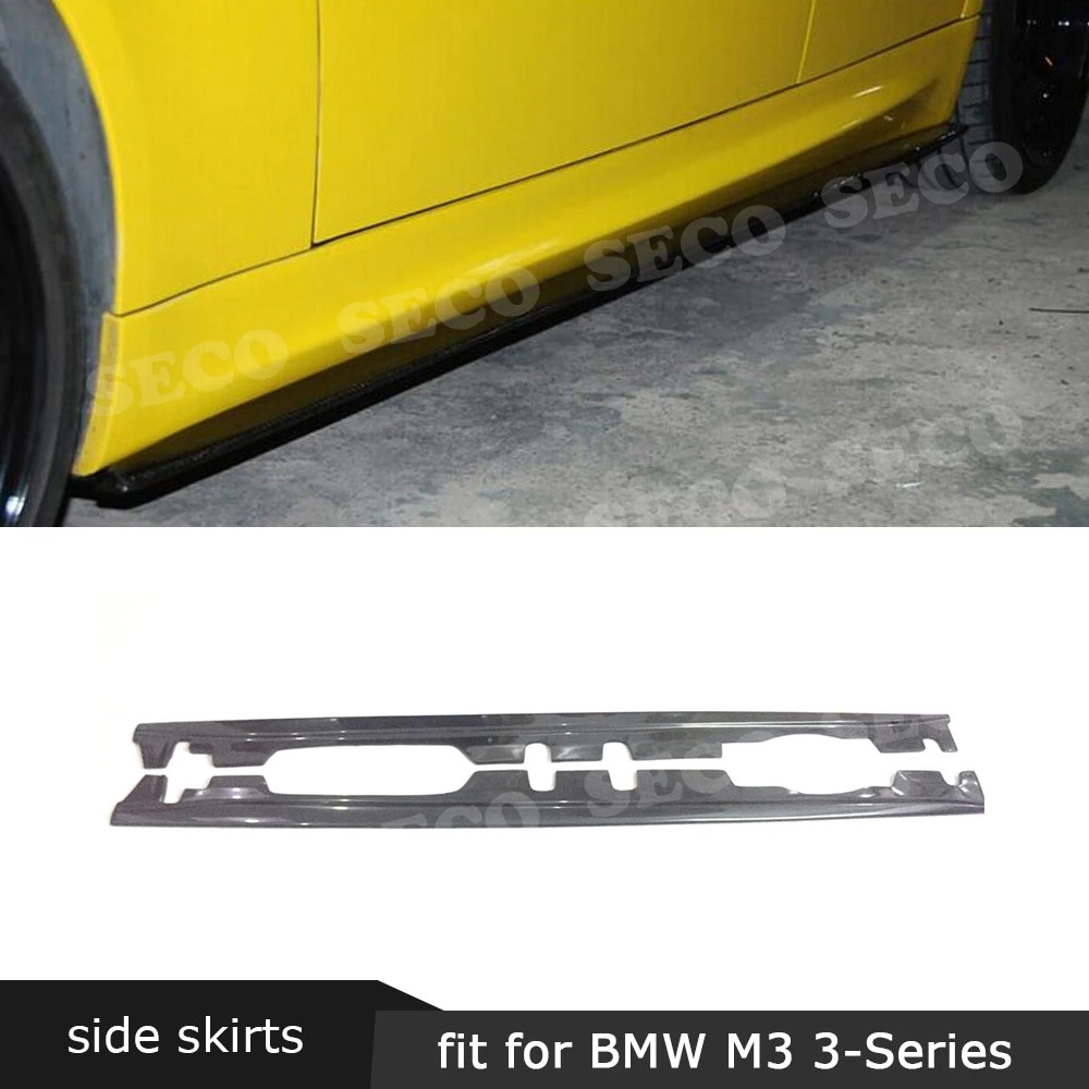 Для 3 серий боковые юбки из углеродного волокна отделка багажника для BMW E92 E93 M3 2008-2013 Защита бампера автомобиля Стайлинг