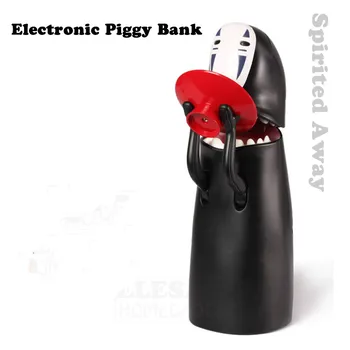 

New Plastic Money Box Electronic Piggy Bank Spirited Away Faceless Eat Coin Automatically For Kids Birthday Christmas Gift