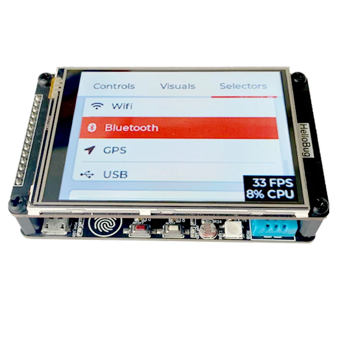 ESP32 HelloBug Development Board LCD LVGL LittlevGL WIFI Bluetooth Screen