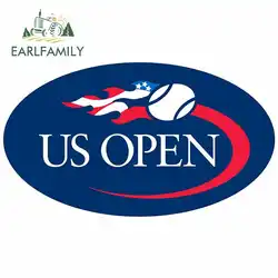 EARLFAMILY, 13 см x 7,4 см, для США, Открытый чемпионат по теннису, новинка, наклейка, винтажная, для гонок, наклейка, персональная наклейка s