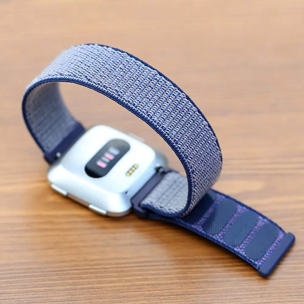 Нейлоновый ремешок для часов Fitbit Versa Смарт часы браслет Ремень спортивный сменный ремешок Correa для Fitbit Versa