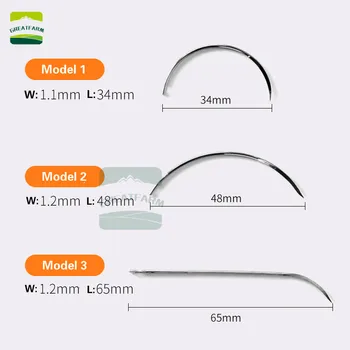 

Veterinary medical suture needle Suture Surgical suture needle Veterinary instrument Pig cattle sheep pet Curved needle External