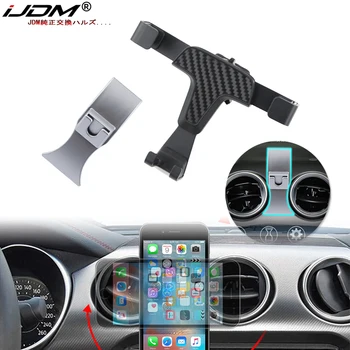 

iJDM Car Mobile Phone GPS Holder Bracket Auto Mount Stand Interior Accessories For 2015-2019 Ford Mustang Clubman Car Styling