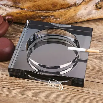 

Smoke Portable Table Large Ashtray Portable Glass Ash Tray Unique Novelty Ashtrays Windproof Outdoor Cigarette Ashtray II50YHG