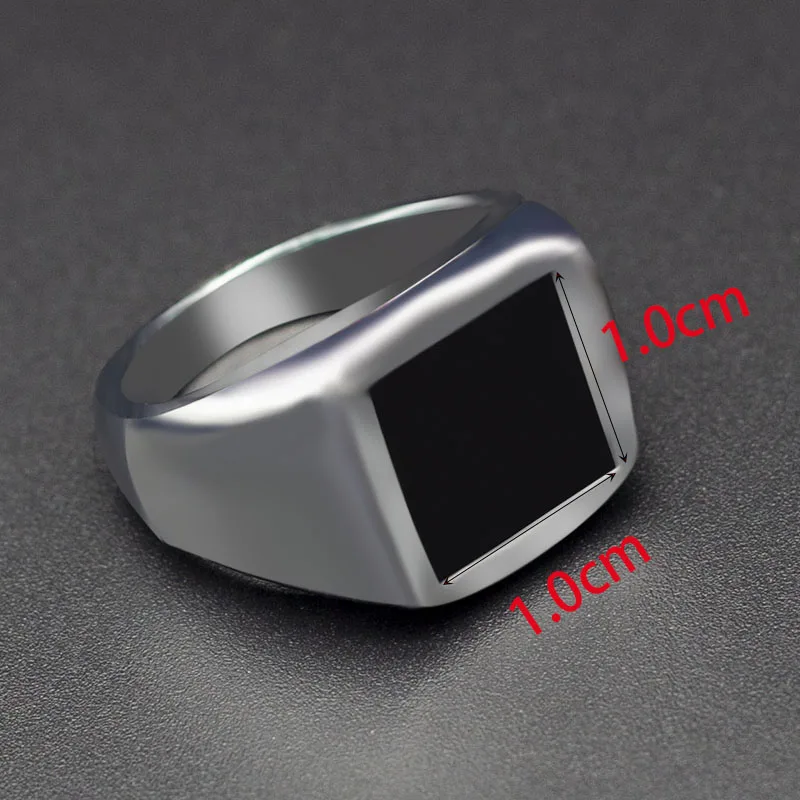 Square Ring Classic Hero Style Rings For Men