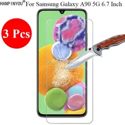 3 шт./лот Новый 9H 2.5D Закаленное стекло для экрана протектор для samsung Galaxy A90 5G 6,7 "Защитная пленка + чистые инструменты