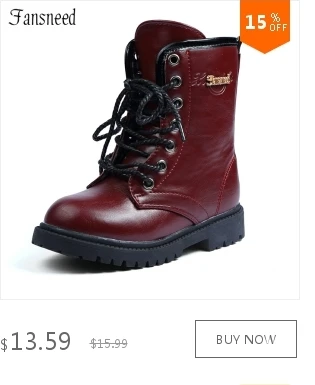 Genuine Leather Upper Boots,Princess Fashion Children Warm Boots,Parent-child Winter High Martin Boots