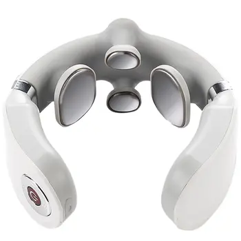 

4D Smart Neck Massager Far Infrared Heating Pain Relief Digital Treatment Acupuncture Electric Pulse Back Tens Machine