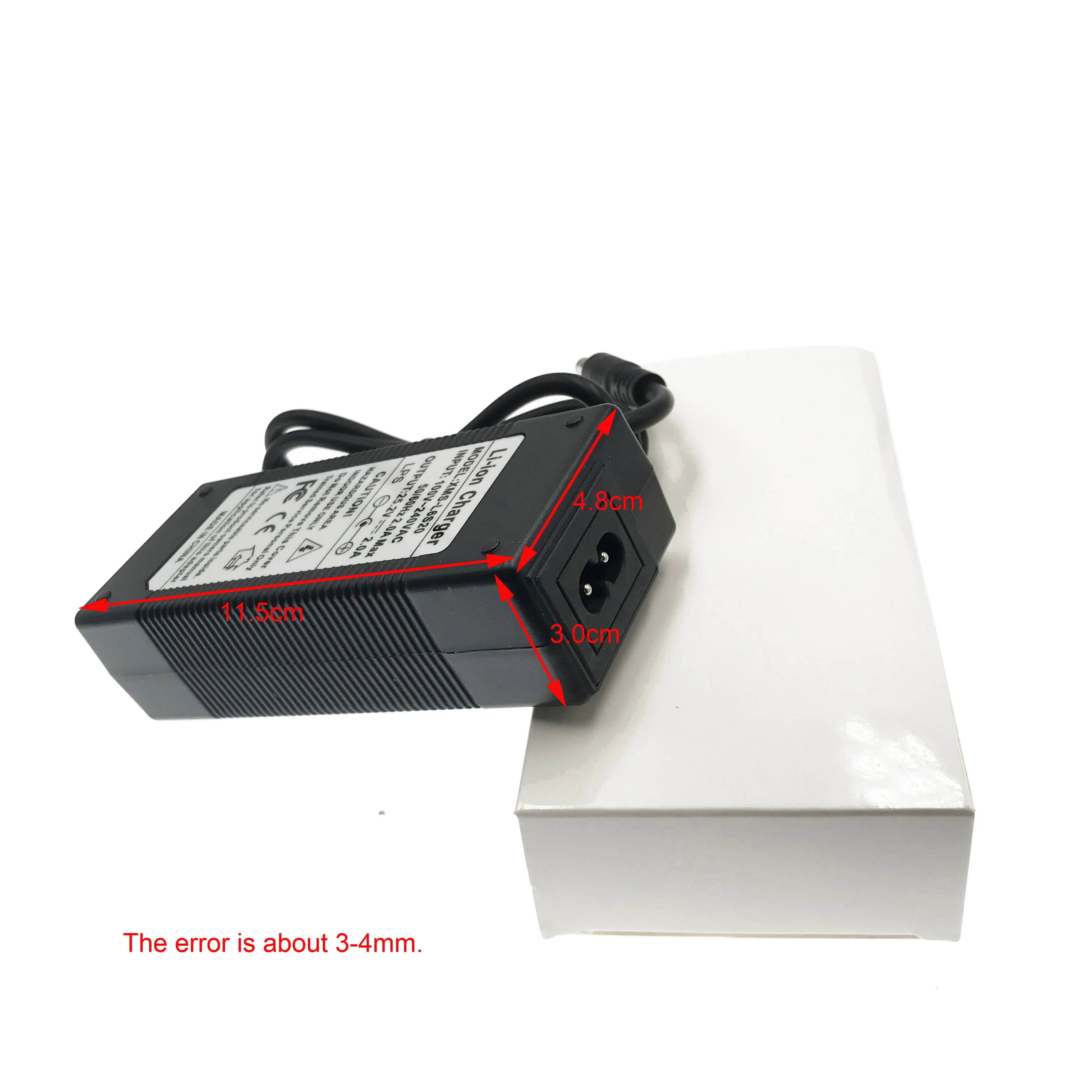 Новый стиль 25 2 V 2A / 24V литий ионная батарея зарядное устройство AC 100 240V адаптер