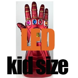 kid led Gloves Светодиодный светильник, светящиеся нано перчатки, танос, рукавица, Железный человек, рука, Мстители, косплей, супергерой, модель, игрушки, подарок, Хэллоуин, реквизит, YL348 - Цвет: kid led Gloves