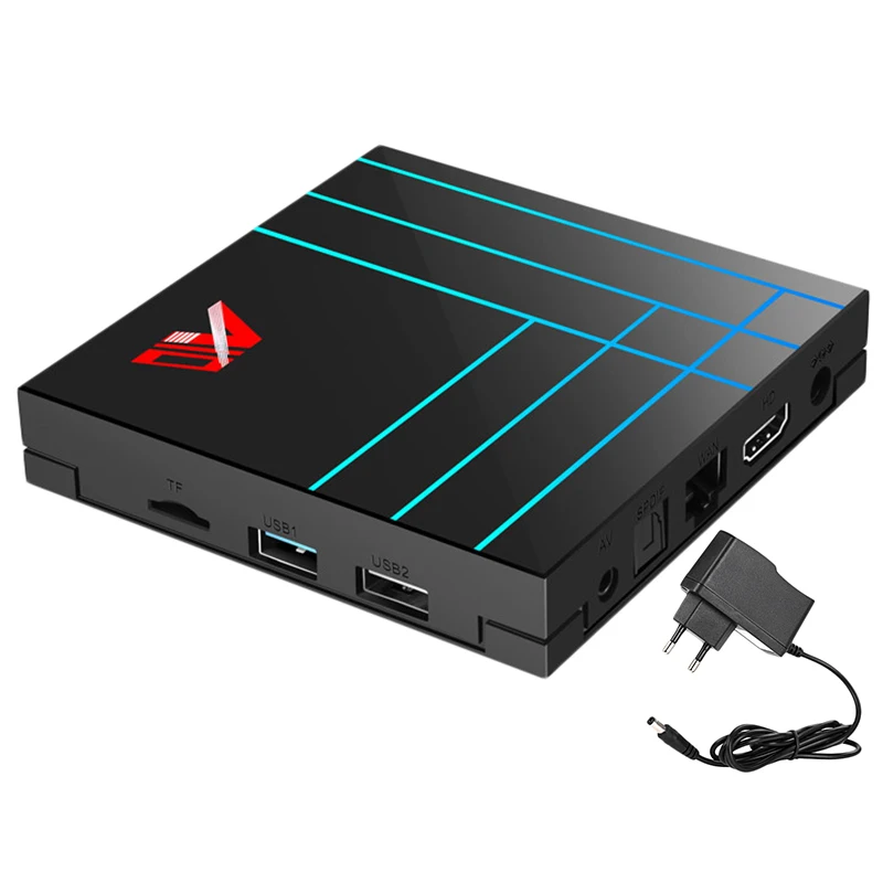 A10 Smart TV Box Android 9.0 RK3318 4K USB3.0 H.265 Google Play Set Top IPTV Box PK Tx3 Mini X96MINI EU Plug