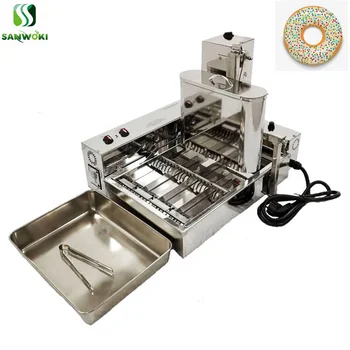 

Commercial electric 4 rows mini donut machine automatic doughnut maker machine donut maker machine circle donut fryer machine