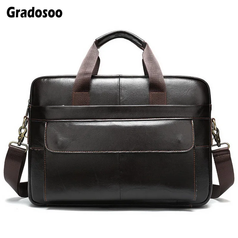 Gradosoo деловой мужской портфель сумки тоут Брендовые мужские сумки-мессенджеры на