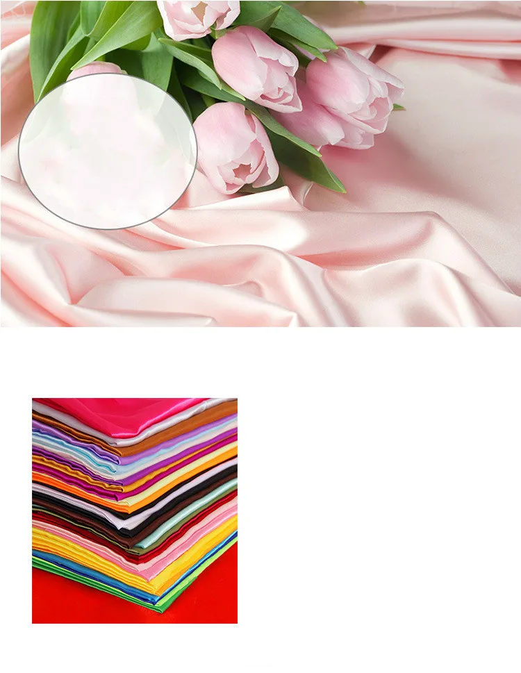 Super Deal! Silk/cotton Fabric with Pure White Silk Material for Lining Silk Cotton Tissue Light and Soft Satin Fabric