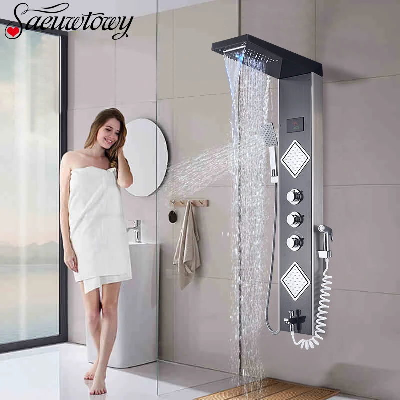 Multi Style Shower Panel Shower Column Bathtub Faucet Intelligent