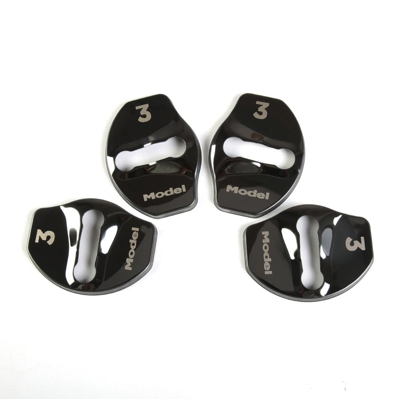 Защитная крышка из нержавеющей стали на 4 двери для Tesla Model 3 Y углеродного волокна