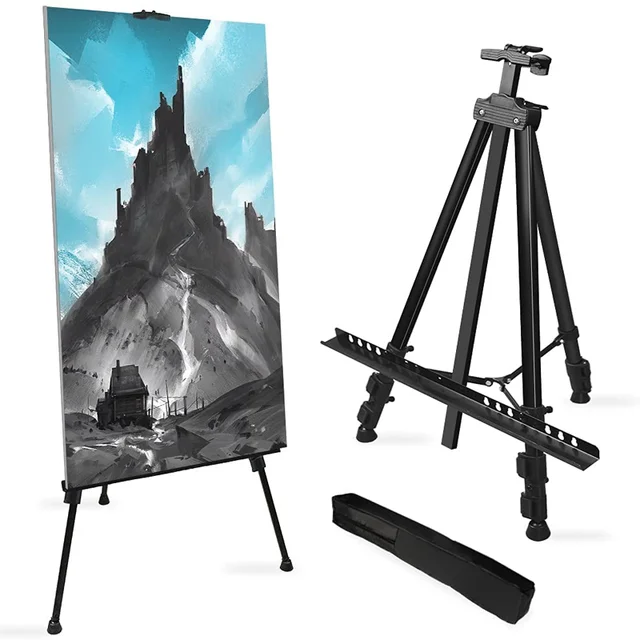 Professional Wooden Easel Wedding Horse Adjustable Portable Metal Painting  Stand Fine Art Drawing Shelf Supplies Sketch Tripod - AliExpress