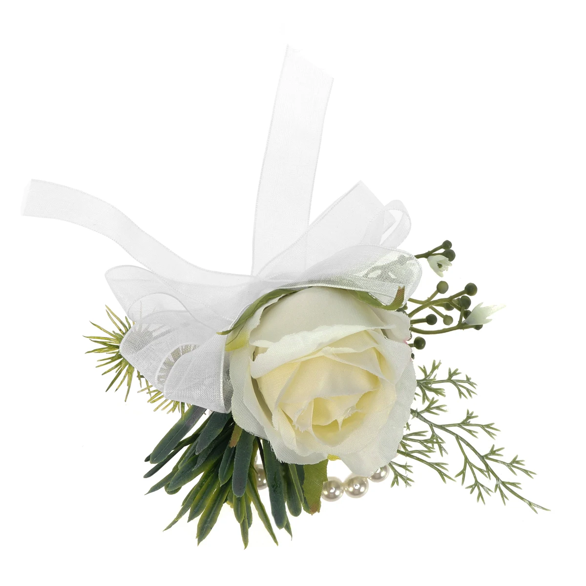 1 шт бутоньерка реалистичный Свадебный корсаж на запястье ручной цветок для