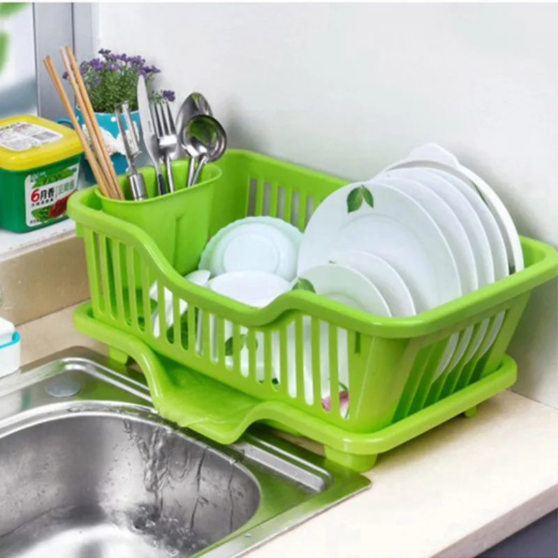 

Household Kitchen Plastic Water Draining Dish Rack Draining Shelf Storage Drain Dish Rack Hanging Dish Rack Set Dish Rack Wash D
