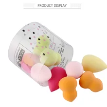 MAANGE 10 мини пудра, косметический Спонжик для макияжа Мягкая основа буфами на рукавах жидкий консилер смешанные косметический спонж для красоты Инструменты