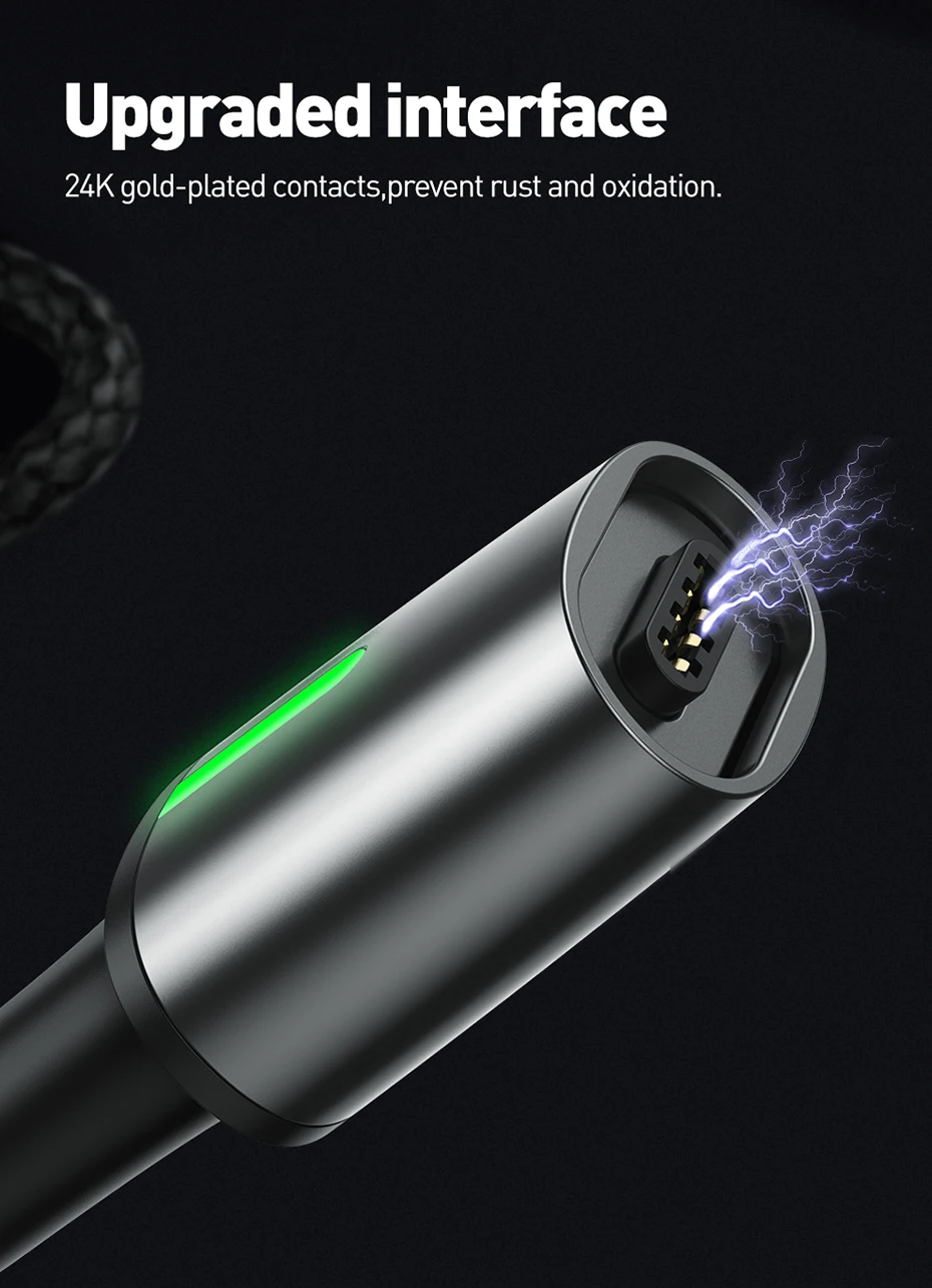 СВЕТОДИОДНЫЙ световой магнитное зарядное устройство USB кабель для iPhone xs max xr 8 7 6s plus 11 samsung s8 s9 huawei P20 mate20 oneplus 6 xiaomi 9 8 5 mix 2 max3 Быстрая зарядка для apple светильник с разъемом микро USB type c кабель 1 м 2 м оригинальной ОС Android