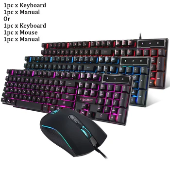 

Mechanical Feeling English Russian Ergonomic Home Gaming Keyboard Non Slip Cool With Backlit Plug And Play ABS 104 Keys USB Port