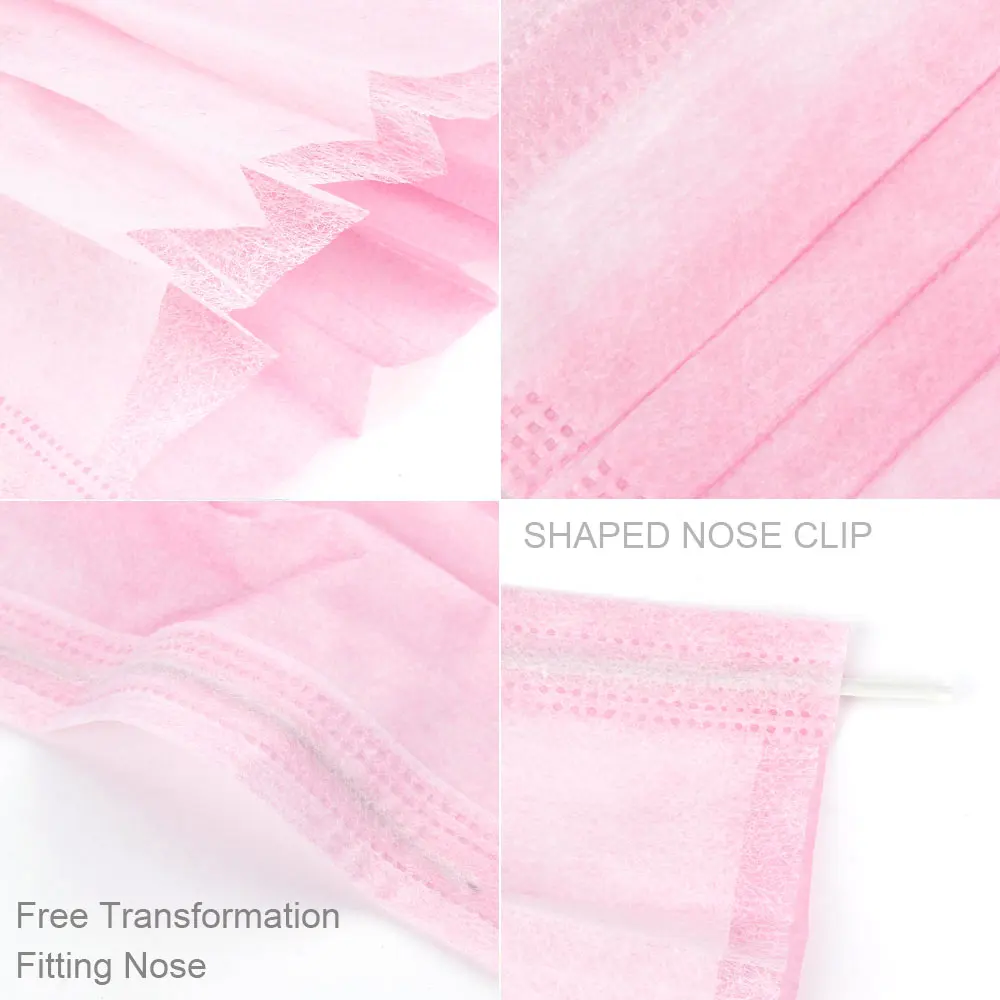 20PCS/Pack Disposable Eyelash Extensions Anti-dust Mask Grafting Eyelash Windproof Face Non-woven Fabric Masks Make Up Tools