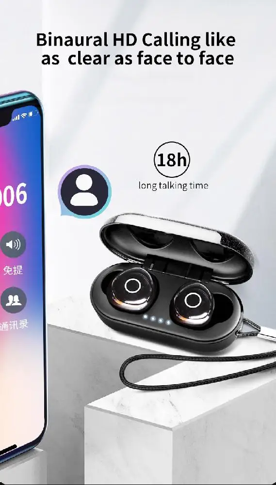 Studyset TWS Bluetooth V5.0 наушники Hifi Dual Wrieless 3D стерео гарнитура водонепроницаемые спортивные наушники