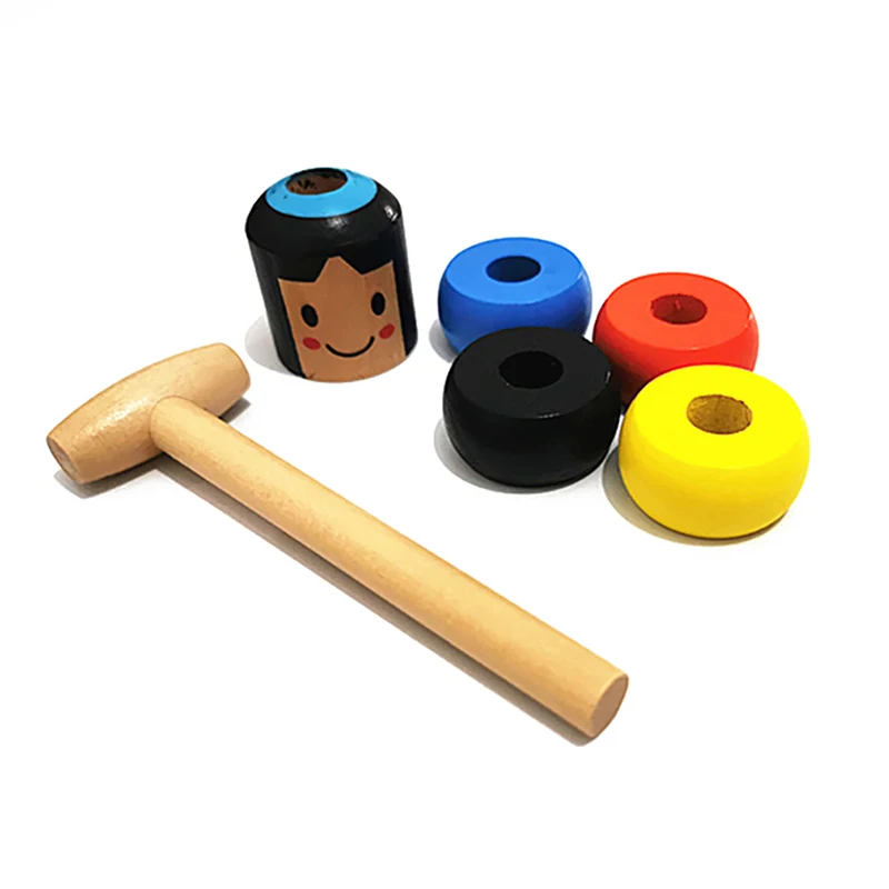 Magic Tricks Close Up Stage Magic Props Creative Unbreakable Wooden Man Magic Toy Comedy Mentalism Fun Toy Accessory