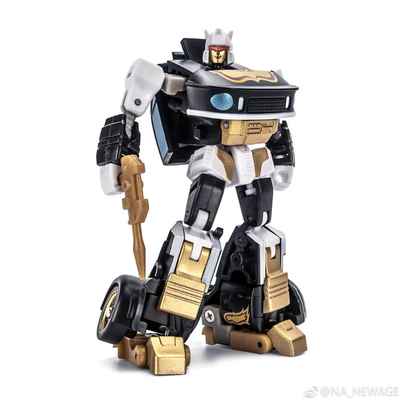 

Suitable for Manero Jazz Toy H2g Newage Gold Dancer Transformation Black And White with Pattern Autobots Pocket Edition