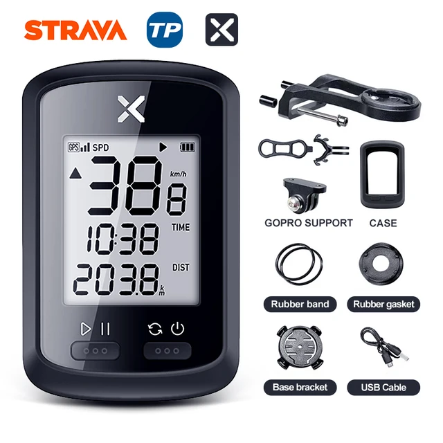 XOSS GPS Bike Computer G+ Wireless Cycling Speedometer Road  MTB Waterproof Bluetooth ANT+ Cadence Speed Cycle Bicycle Computer G CNC
