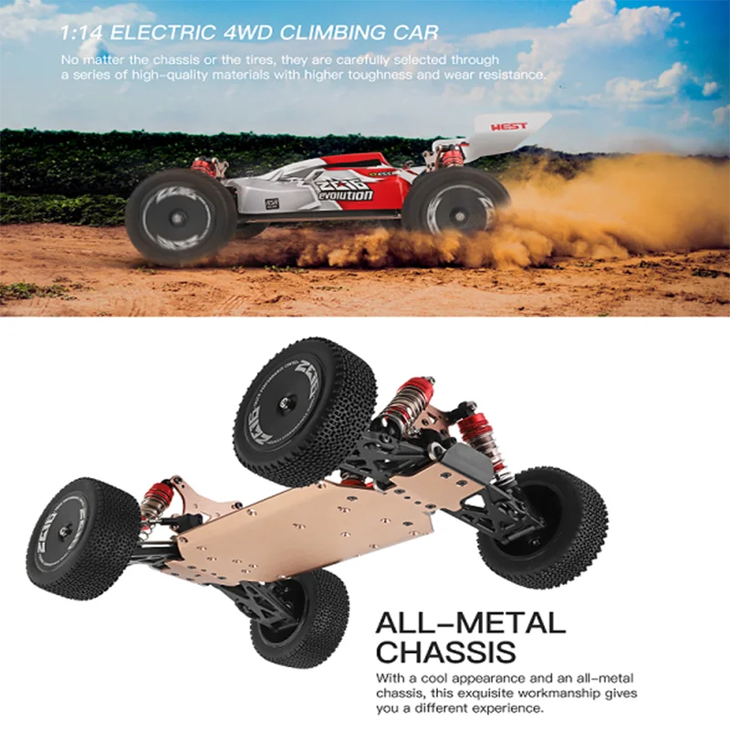 WLtoys 144001 A959B 레이싱 RC카, 70 KM/H 2.4G 4WD 전기 고속 자동차, 오프로드 드리프트 원격 제어 어린이 장난감