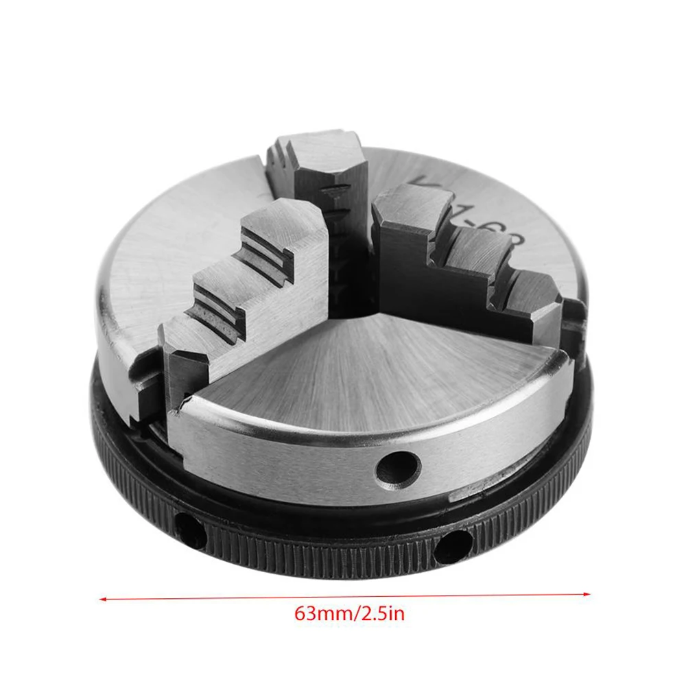 Mini Three Jaw Chuck Connecting Rod K01-63 M14 Reversable Self-Centering Jaws Lathe Chuck
