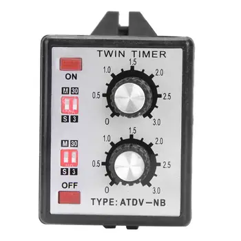 

Time Relay Module Knob Control Time Switch RelayOn Off Timer Relay Multi-Section ATDV-NB AC110V/220V