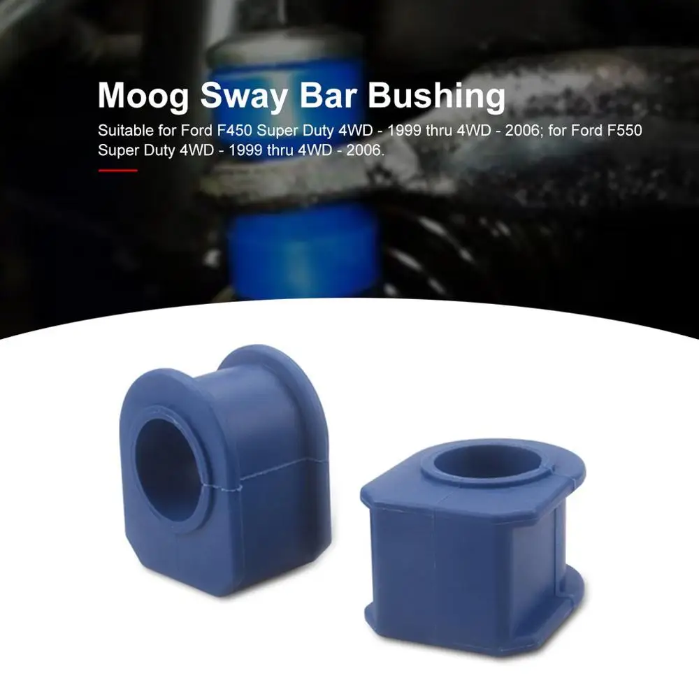 2 шт. высокое качество Moog Sway бар втулка синий Moog Swing Rod втулка комплект для Ford 1999-2006 F-250 F-350 Super Duty