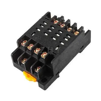 

PTF14A 35mm DIN Rail Relay Socket Base 14-Pin for HH64P LY4NJ