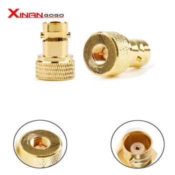 

Wholesale 50 pcs SMA male plug to BNC female jack RF connector adapter straight glodplated