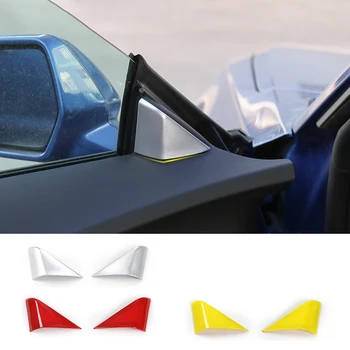 

Car Styling A-Pillar Decorative Sticker Window Triple-cornered Cover Trim for Chevrolet Camaro 2017+